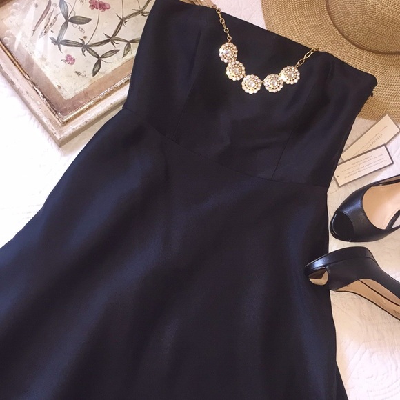 ann taylor black strapless dress Alessa Strapless Mini Dress